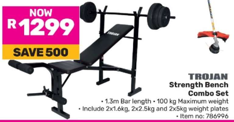 Trojan Strength Bench Combo Set