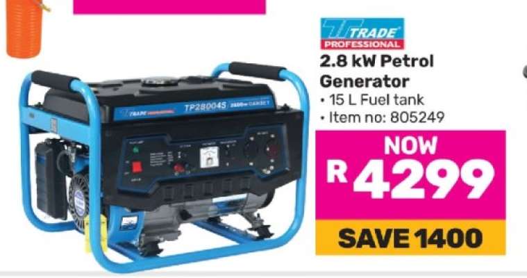 2.8 kW Petrol Generator