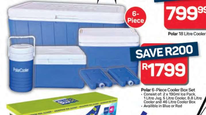 Polar 6-Piece Cooler Box Set