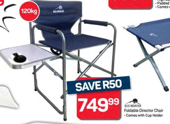Blue Mountain Foldable Director Chair