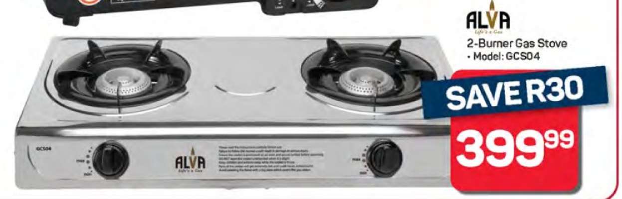 Alva 2-Burner Gas Stove