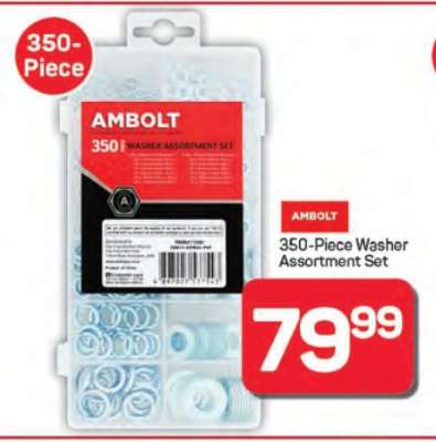 AMBOLT 350-Piece Washer Assortment Set