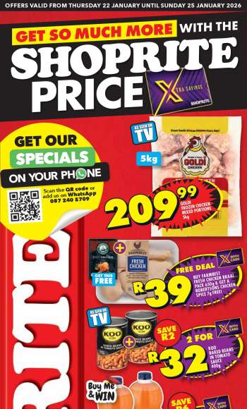 Shoprite catalogue  - 22/01/2026 - 25/01/2026.