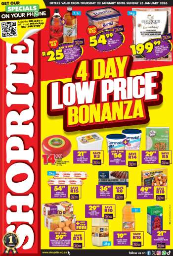 Shoprite catalogue  - 22/01/2026 - 25/01/2026.
