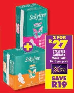 STAYFREE SANITARY MAXI PADS