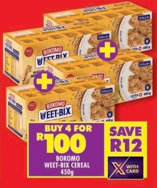 Bokomo Weet Bix Cereal-450g