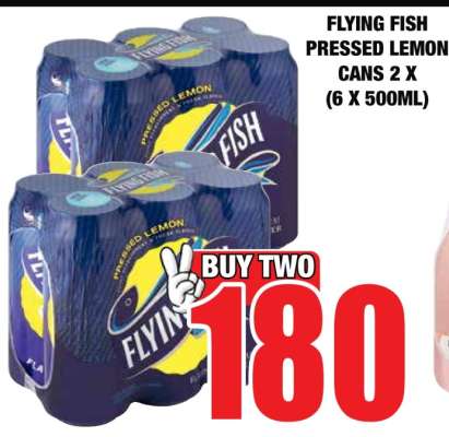 FLYING FISH Pressed Lemon Cans 2 x (6 x 500ml)