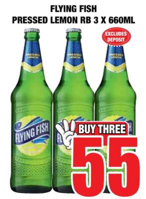 FLYING FISH Pressed Lemon RB 3 x 660ml