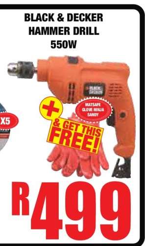 BLACK & DECKER HAMMER DRILL 550W
