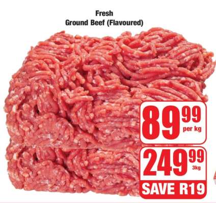 Fresh Ground Beef (Flavoured)