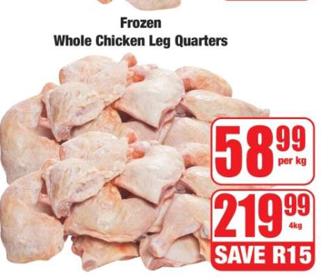 Frozen Whole Chicken Leg Quarters
