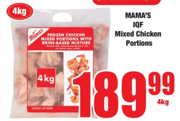 MAMA'S IQF Mixed Chicken Portions