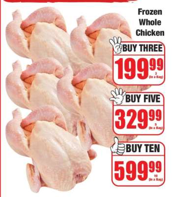 Frozen Whole Chicken