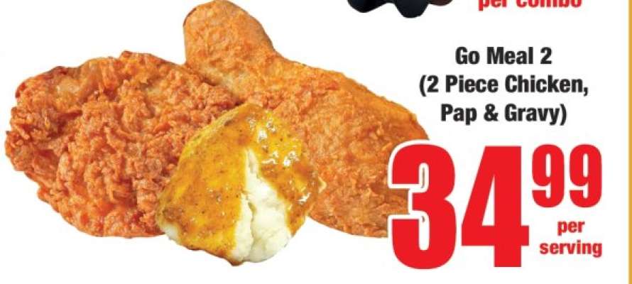 Go Meal 2 (2 Piece Chicken, Pap & Gravy)