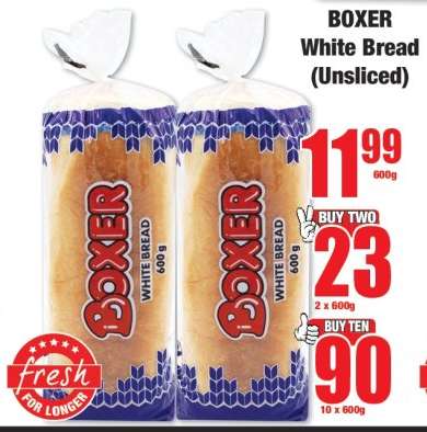 BOXER White Bread (Unsliced)