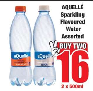 AQUELLÈ Sparkling Flavoured Water Assorted