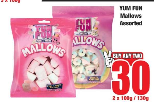 YUM FUN Mallows Assorted