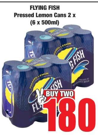 FLYING FISH Pressed Lemon Cans 2 x (6 x 500ml)