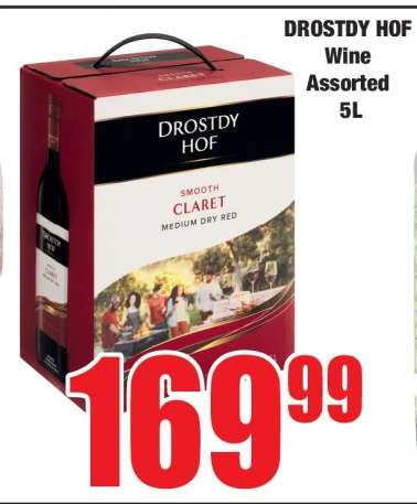 DROSTDY HOF Wine Assorted 5L
