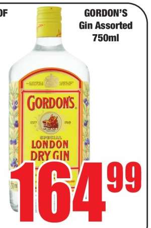 GORDON’S Gin Assorted 750ml