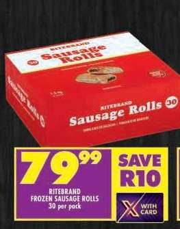 RITEBRAND FROZEN SAUSAGE ROLLS