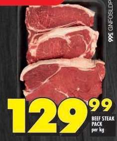 Beef Steak Pack