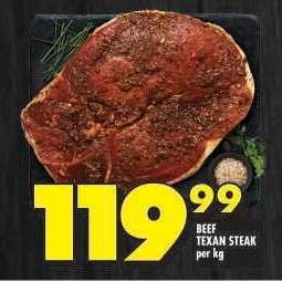 BEEF TEXAN STEAK