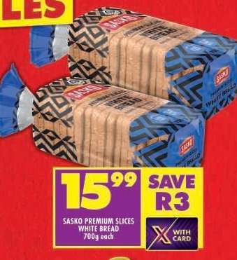 Sasko Premium Slices White Bread