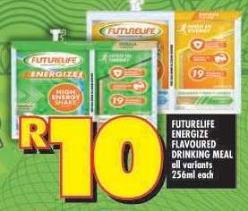 FUTURELIFE ENERGIZE FLAVOURED DRINKING MEAL