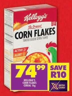 Kellogg's Corn Flakes Cereal 1kg