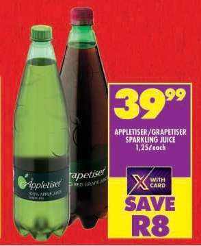 Appletiser/Grapetiser Sparkling Juice