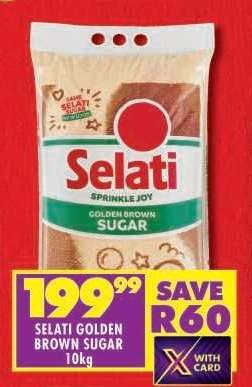 SELATI GOLDEN BROWN SUGAR 10kg