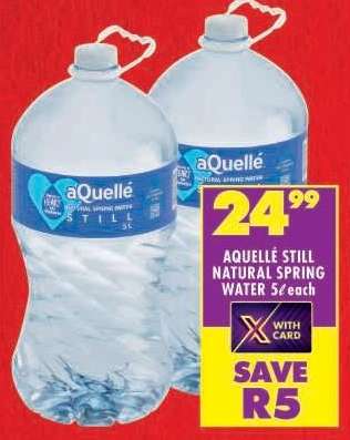 AQUELLÉ STILL NATURAL SPRING WATER 5ℓ each