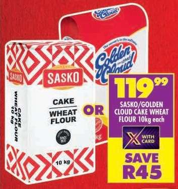 SASKO/GOLDEN CLOUD CAKE WHEAT FLOUR 10kg