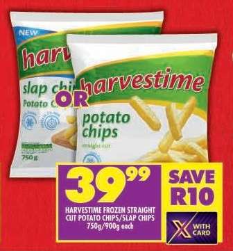 HARVESTIME FROZEN STRAIGHT CUT POTATO CHIPS/SLAP CHIPS