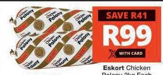 ESKORT Chicken Polony