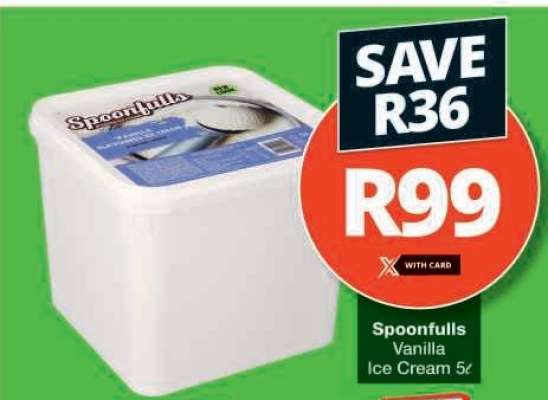 Spoonfulls Vanilla Ice Cream 5ℓ