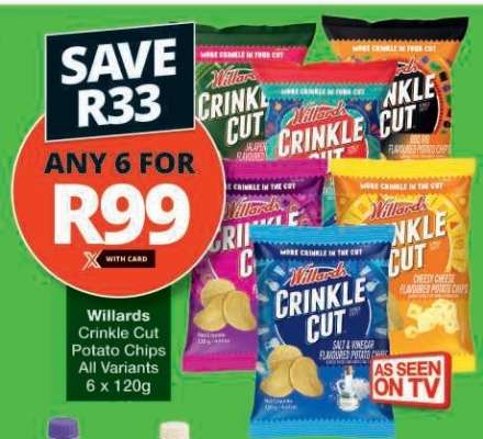 Willards Crinkle Cut Potato Chips