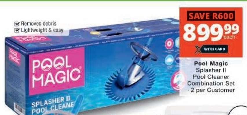 Pool Magic Splasher II Pool Cleaner Combination Set