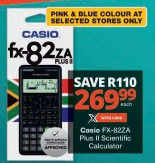 CASIO FX-82ZA Plus II Scientific Calculator