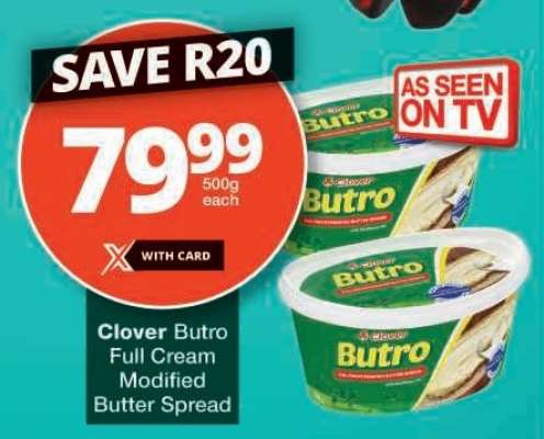 Clover Butro Full Cream Modified Butter Spread