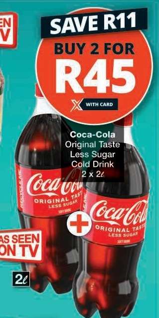 Coca-Cola Original Taste Less Sugar Cold Drink