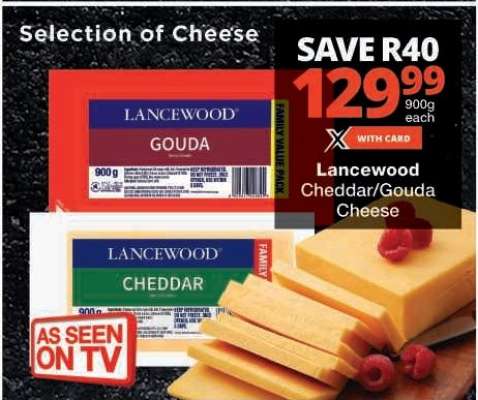 Lancewood Cheddar/Gouda Cheese