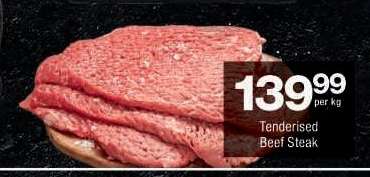 TENDERISED BEEF STEAK