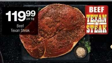 BEEF TEXAN STEAK