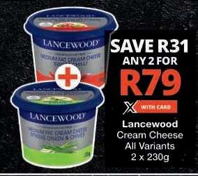 Lancewood Cream Cheese