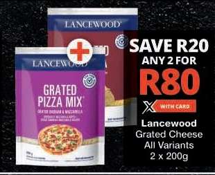 Lancewood Grated Cheese