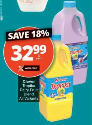 Clover Tropika Dairy Fruit Blend