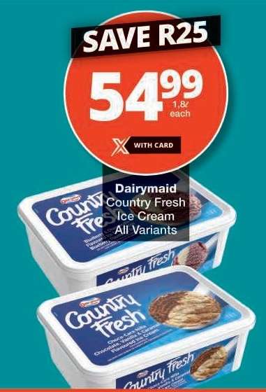 Dairymaid Country Fresh Ice Cream