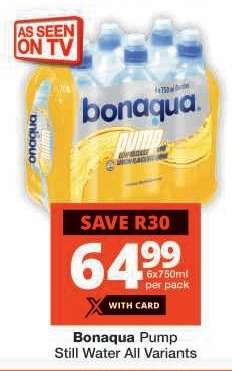 Bonaqua Pump Still Water All Variants